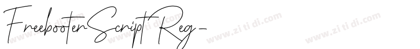 FreebooterScript Reg字体转换